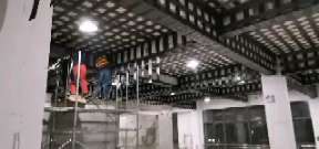 苏州一商场梁，楼板碳纤维加固施工
